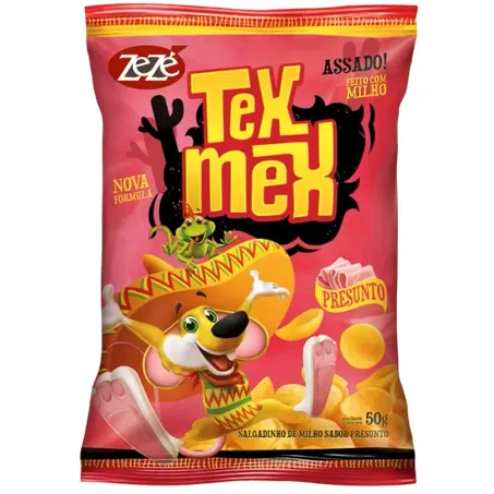 Salgadinho Tex Mex Presunto Zezé 50g
