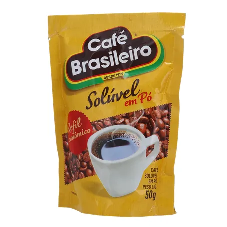 Café brasileiro solúvel sachê 50g 360-2