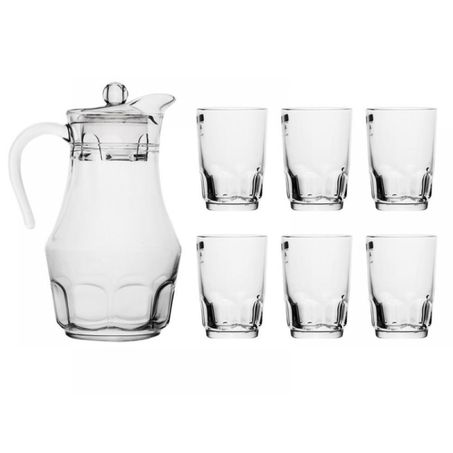 CONJUNTO JARRA 1.8L COPOS ARCOPAL 7 PEÇAS ROC