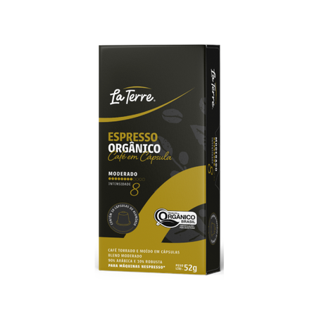 Café Orgânico La Terre Moderado Cápsula C/10 52g