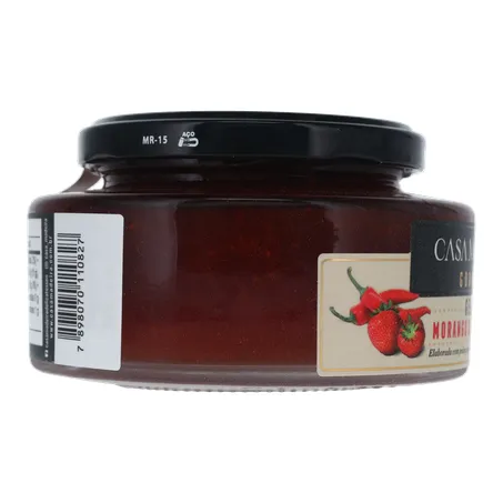 Geleia de Morango com Pimenta Casa Madeira Gourmet Pote de Vidro 240gr 360-28