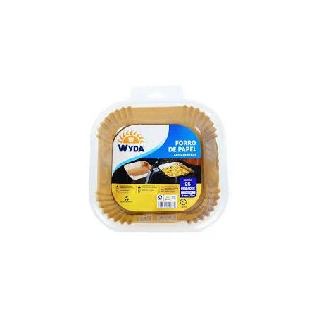 Forro para air fryer wyda 16x4.5cm quadrada c/2
