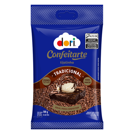 Choc Granulado Dori 100g Preto Tijolinho