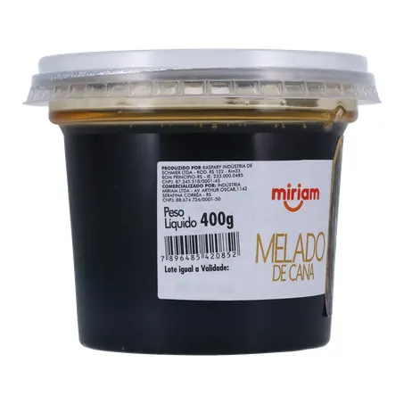 Melado de cana miriam mole 400g 360-30