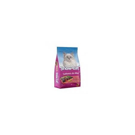 Racao gato snow cat 1kg sabores do mar