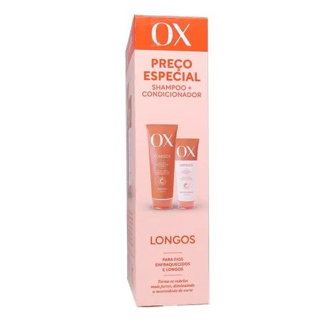 Kit Shampoo com 375Ml  Condicionador com 170Ml Ox Longos 360-26