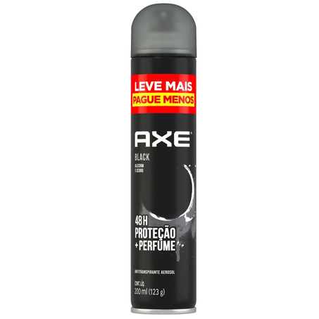 DESOD AERO AXE BLACK LEVE MAIS PAGUE MENOS 200ML