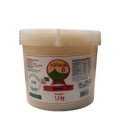 Banha suina borrussia 1.5 kg