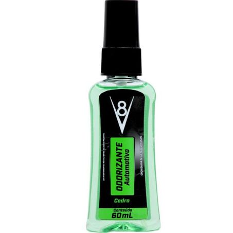 Odorizador spray cedro v8 t quimica 60ml