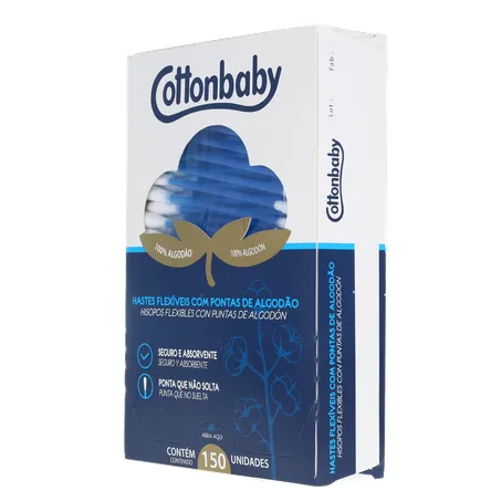 HASTE FLEXÍVEL COTTONBABY CX 150UN 360-5