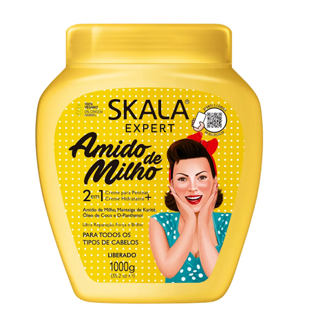 CREME TRATAMENTO SKALA AMIDO MILHO 1KG