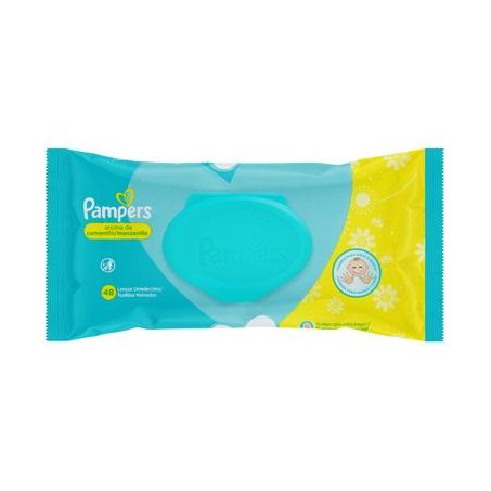 Lenço Umedecido Camomila Suave Pampers Pacote 48 Unidades