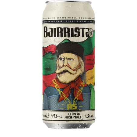CERVEJA BAIRRISTA PURO MALTE LATA 473ML