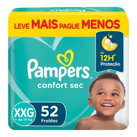 Fralda Descartável Pampers Confort Xxg-52