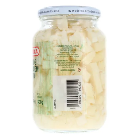 PALMITO PUPUNHA OLIVEIRA PICADO VIDRO 300G 360-8