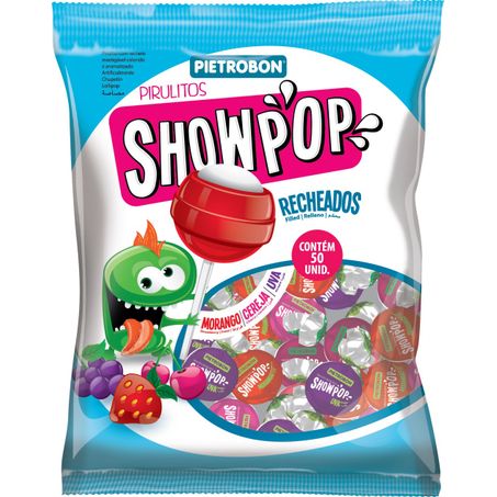 Pirulito pietrobon showpop sortido 200g
