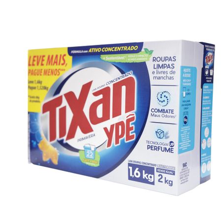 LAVA ROUPAS TIXAN YPE PRIMAVERA GRÁTIS 80G 1,6KG  360-6