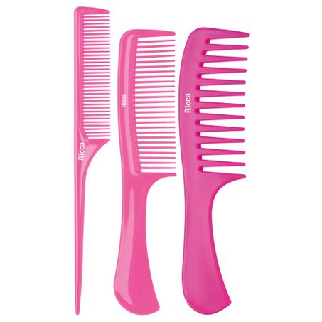 PENTE DE CABELO RICCA BASIC CARTELA C/3UNID REF.1001