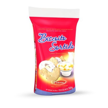 Biscoito biscobom sortido doce 300g