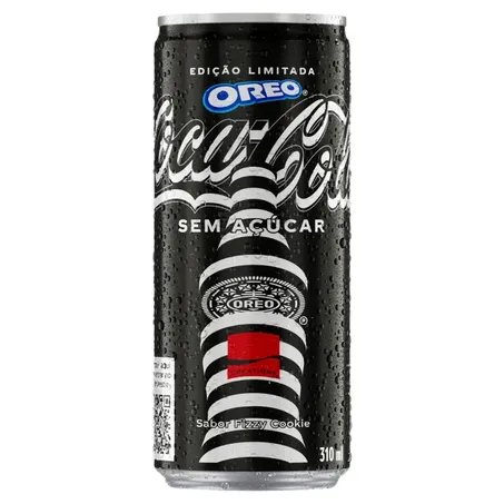 Refrigerante Coca Cola Sem Açúcar Fizzy Cookie Oreo Lata 310ml 
 