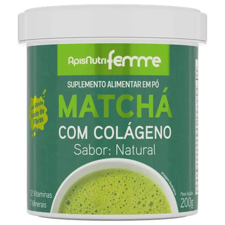MATCHA SOLUVEL NATURAL 200G - APISNUTRI
