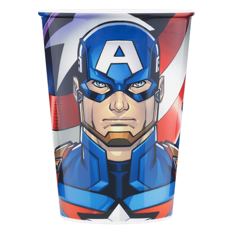 COPO PLASUTIL 320ML CAPITÃO AMERICA