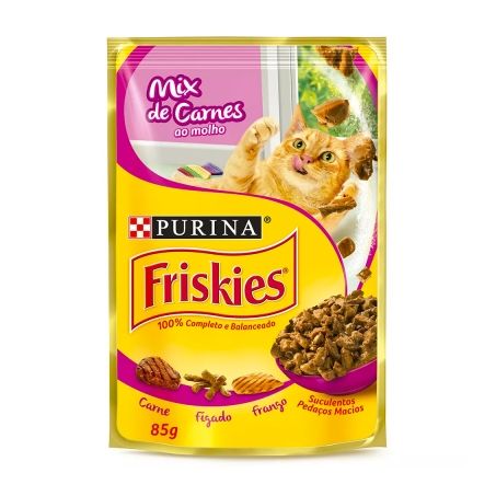 Alim gatos friskies frango ao molho 85g