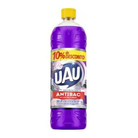 Desinfetante para Uso Geral Uau Lavanda e Rosas Antibac Frasco 1lt