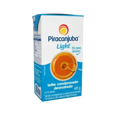 Leite Condensado Desnatado Piracanjuba Light Caixa 405gr