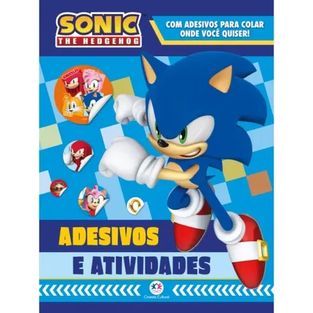 Livro Ciranda Cultural Adesivos Atividades Sonic