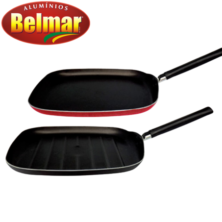 Bazar belmar bistequeira teflon preta