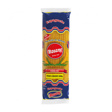 Massa sêmola espaguete rosane 500g