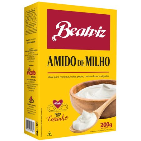 Amido de milho beatriz 200g caixa