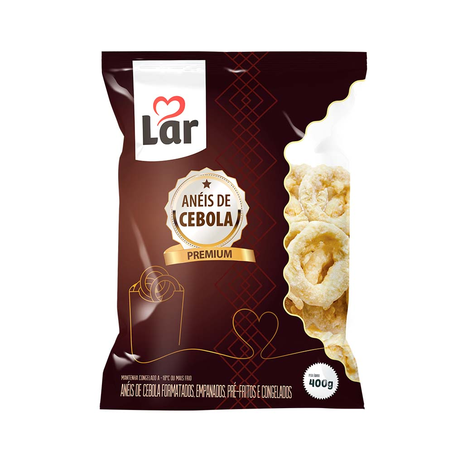 Anéis Cebola Lar Premium Congelada Pacote 400G