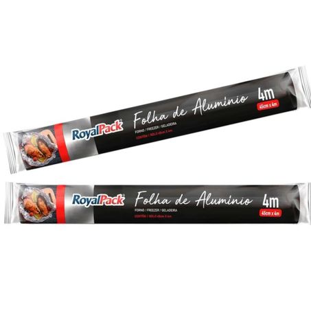 Papel aluminio royalpack 45cmx4mt
