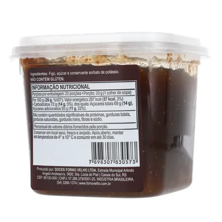 Doce fruta forno velho figo 400g 360-20