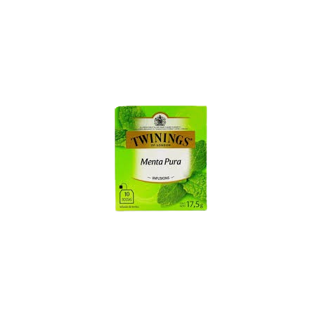 CHA TWININGS 10 SACHE HORTELA 17,5G