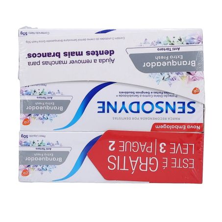 Creme Dental Sensodyne 50g Lv3 Pg2 Branqueador Extra Fresh 360-18