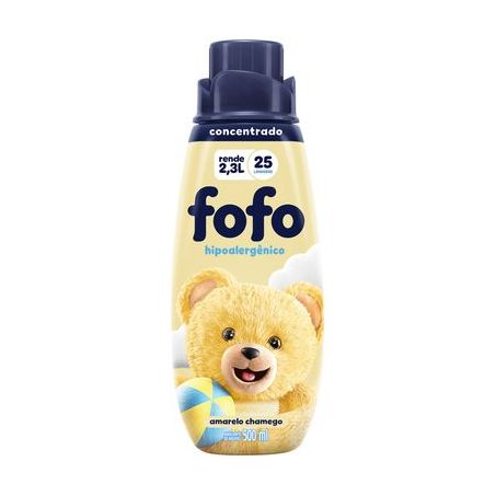 Amaciante concentrado fofo amarelo chamengo 500ml