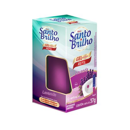 SANTO BRILHO GEL ADESIVO LAVANDA C/6 APLIC        