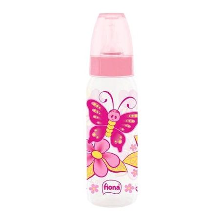 Mamadeira Fiona Desenhos Rosa Embalagem 1 Un 240ml