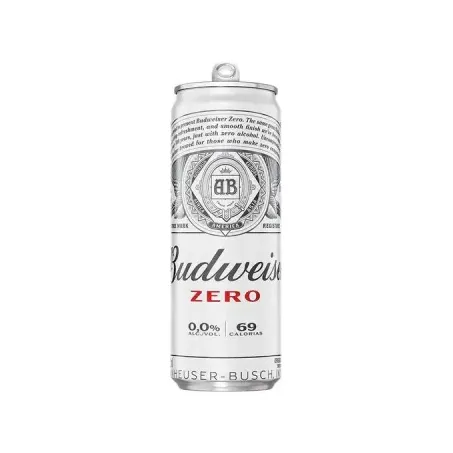 Budweiser-cerveja 350ml lata zero sleek