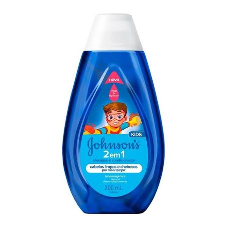 Shampoo e condicionador johsons kids 2 em 1 200ml