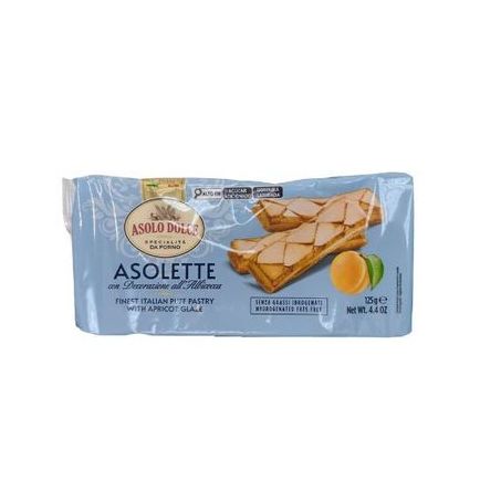 Biscoito asolo folhado decorado damasco 125g