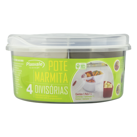 POTE PLASVALE MARMITA COM DIVISORIAS