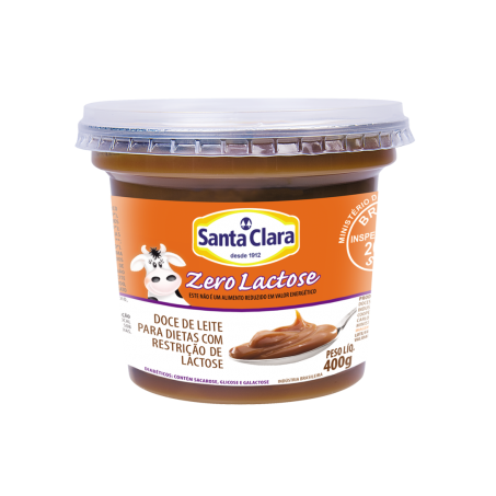 DOCE DE LEITE STA CLARA 0%LACTOSE 400G