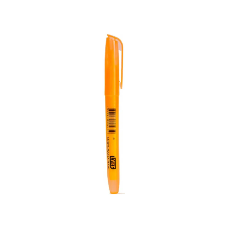 CANETA MARCA TEXTO LARANJA NEON LYKE