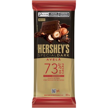 Chocolate dark avela 73 hersheys 80g