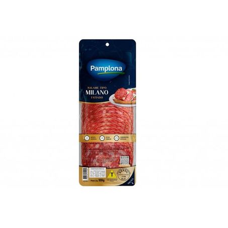 Salame tipo milano fatiado pamplona 100g