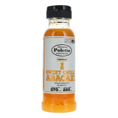 MOLHO PIMENTA POLETTO SWEET CHILLI COM ABACAXI 280G 360-35
